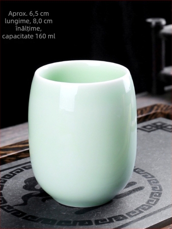 Ceșcă de ceai ceramică cu glazură de cuptor, stil retro, vas personal pentru ceai, mic pahar de vin pentru uz casnic
