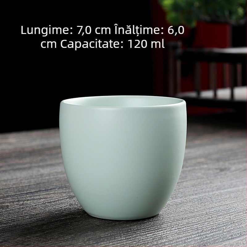 Ceșcă de ceai ceramică cu glazură de cuptor, stil retro, vas personal pentru ceai, mic pahar de vin pentru uz casnic