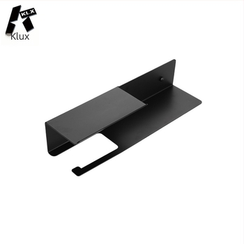 Raft de baie din aluminiu spațial pentru hârtie igienică, 2 etaje, montaj fără găuri și cuie