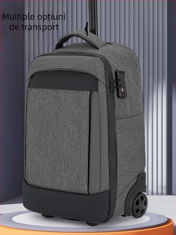 Rucsac cu rotile pentru bărbați, laptop, logo personalizat, cadou corporativ, geantă de afaceri cu capacitate mare pentru călătorii