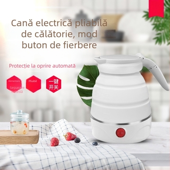 Ceainic electric pliabil din silicon pentru călătorii, 0,6 L, oprire automată