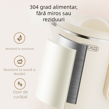 Ceainic electric pliabil, portabil, 0,8 L, 600 W, din oțel inoxidabil cu pereți dubli, întrerupere automată