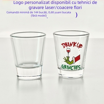 55ml/60ml Cupe de soju în stil coreean, pahar din sticlă, 2oz, cadou de călătorie – suvenir