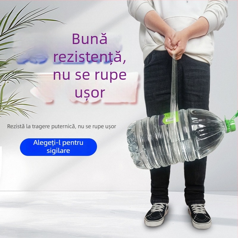 Bandă de ambalare transparentă, aderență înaltă și rezistență la tracțiune, lățime 4,5 cm, lungime 90 m, 52 μm, pentru sigilarea coletelor