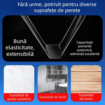 Bandă dublu-adezivă nano, fără urme, rezistentă la apă, bandă de fixare acrilică cu aderență înaltă