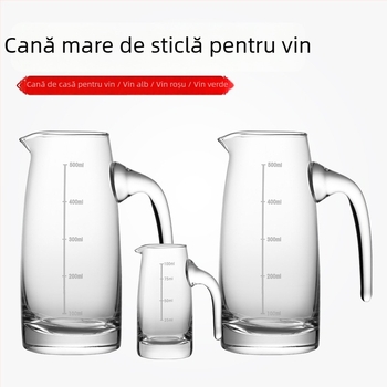 Set dispenser de băuturi din sticlă, 100 ml, decantor gradat, pentru uz casnic și comercial