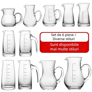Set dispenser de băuturi din sticlă, 100 ml, decantor gradat, pentru uz casnic și comercial