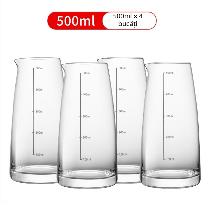 Set dispenser de băuturi din sticlă, 100 ml, decantor gradat, pentru uz casnic și comercial