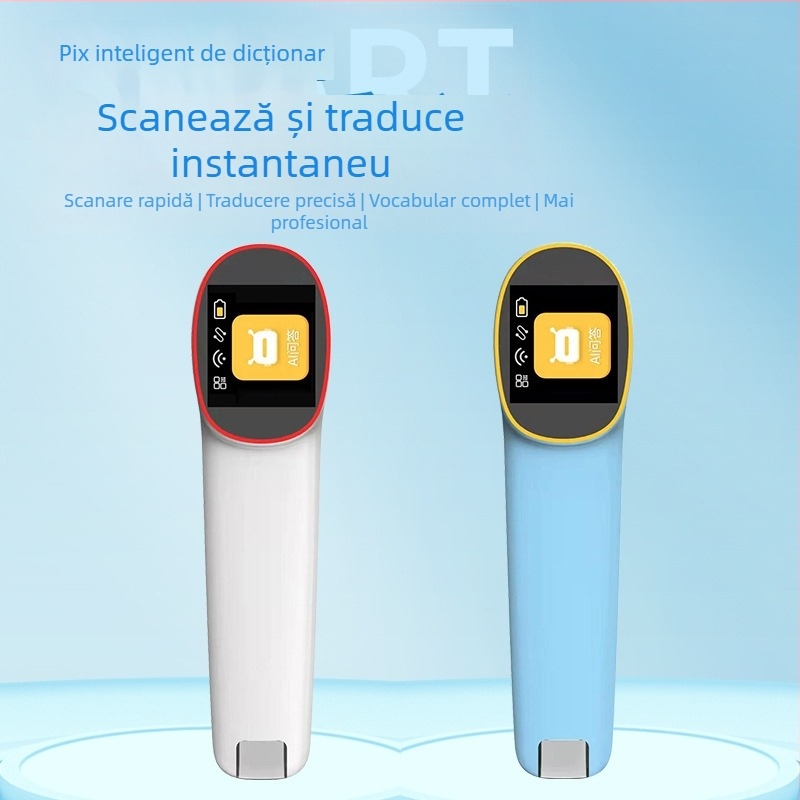 Creion de scanare și traducere pentru cărți, cu dicționar electronic și învățare sincronizată