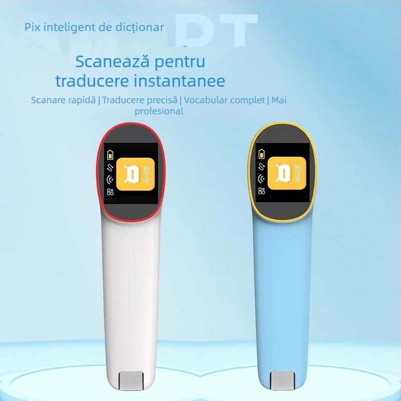 Creion de scanare și traducere pentru cărți, cu dicționar electronic și învățare sincronizată