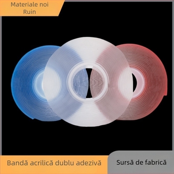 Bandă acrilică nano dublu-adezivă pentru autovehicule – fără urme, transparentă, rezistentă la temperaturi înalte, aderență puternică pentru accesorii decorative