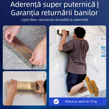Bandă dublu adezivă din nano, acrilică, transparentă, rezistentă la apă, fără reziduuri, rezistentă la temperaturi înalte, lavabilă și reutilizabilă