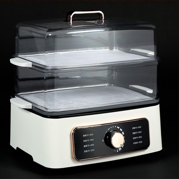 Aburitor electric cu două niveluri, 22 L, oțel inoxidabil, uz casnic