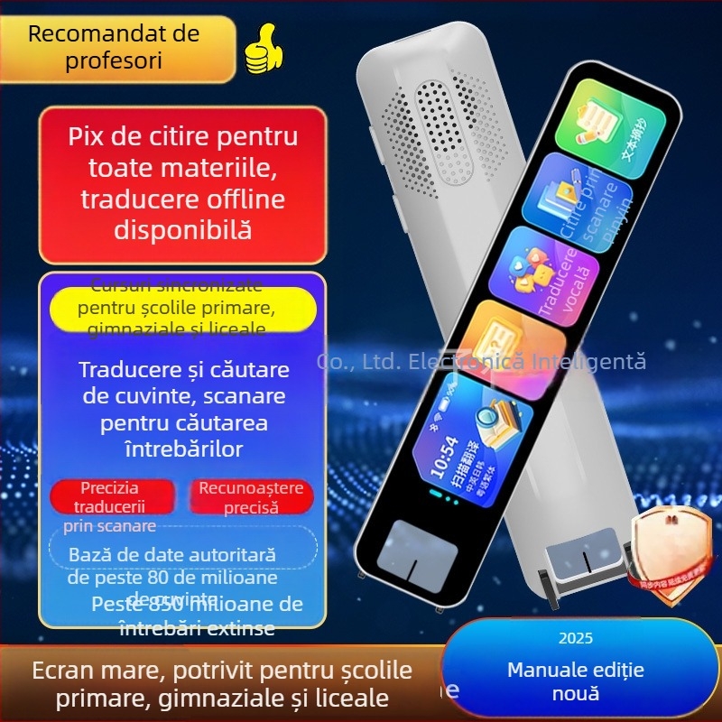 Stilou de citire cu ecran mare de 4,25 inch, pentru traducere și citire – scanare și traducere pentru elevi