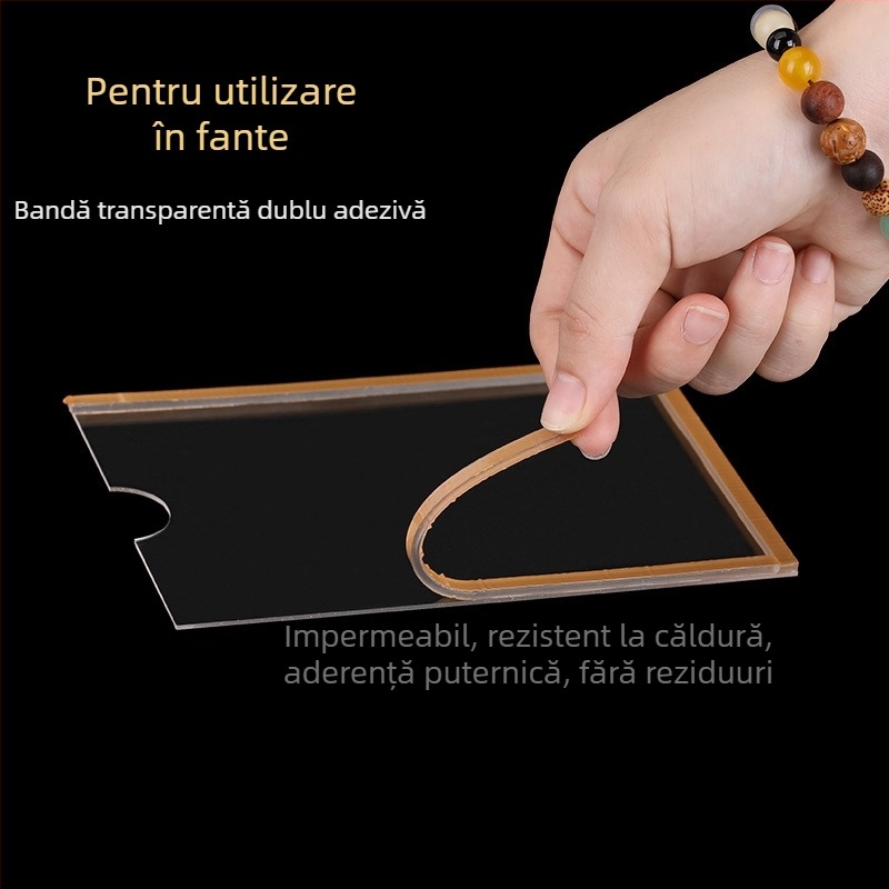 3j Bandă adezivă acrilică cu două fețe pentru sloturi de carduri, rezistentă la temperaturi înalte, transparentă, pentru Plexiglass și PS