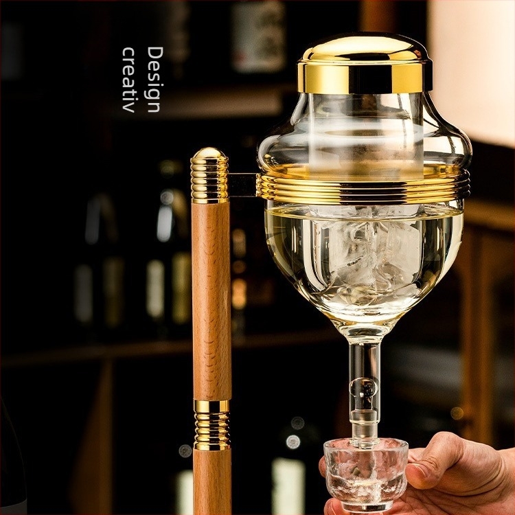 Set de servire sake și vin în stil restaurant japonez, decantator pentru vin roșu, cană de încălzire, robinet cu cap de dragon, recipient pentru vin răcit