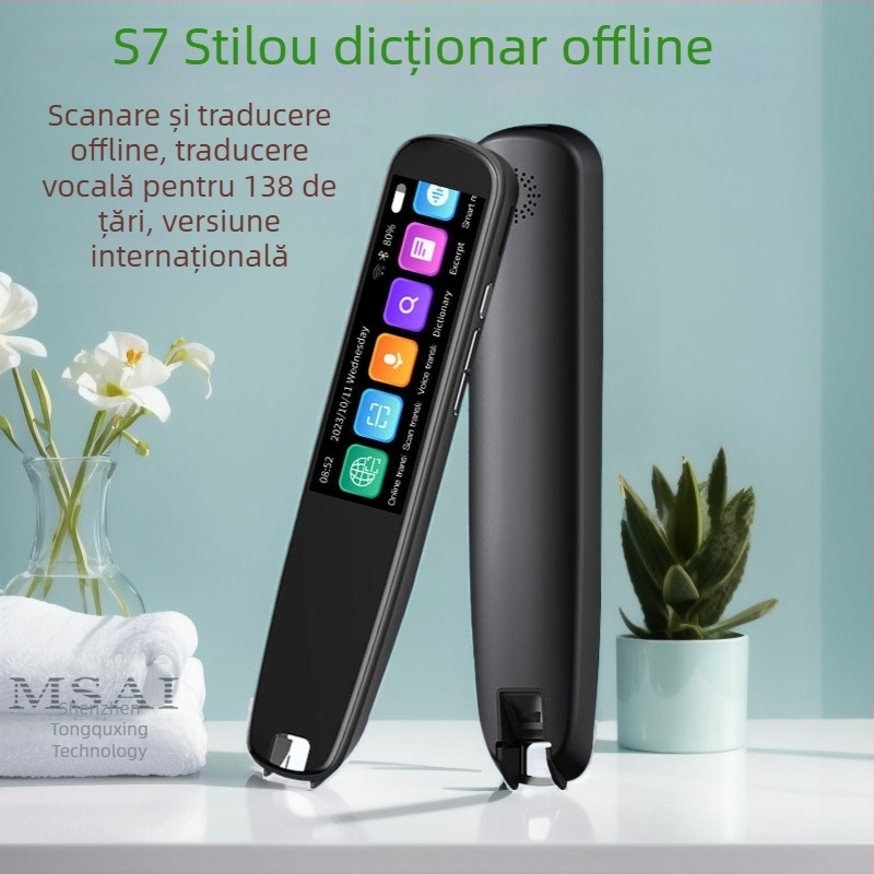 S7 Versiune internațională: stilou de scanare cu traducere și dicționar, scanare arabă, 134 de limbi
