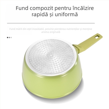 Set de tigăi din aluminiu antiaderent pentru uz casnic: drăguț pentru mame, oală pentru lapte pentru copii și oală pentru tăiței instant