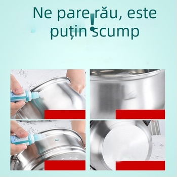 Oală de lapte din oțel inoxidabil 304, fără acoperire, pentru hrana bebelușilor, fund îngroșat, mâner unic, capac din sticlă