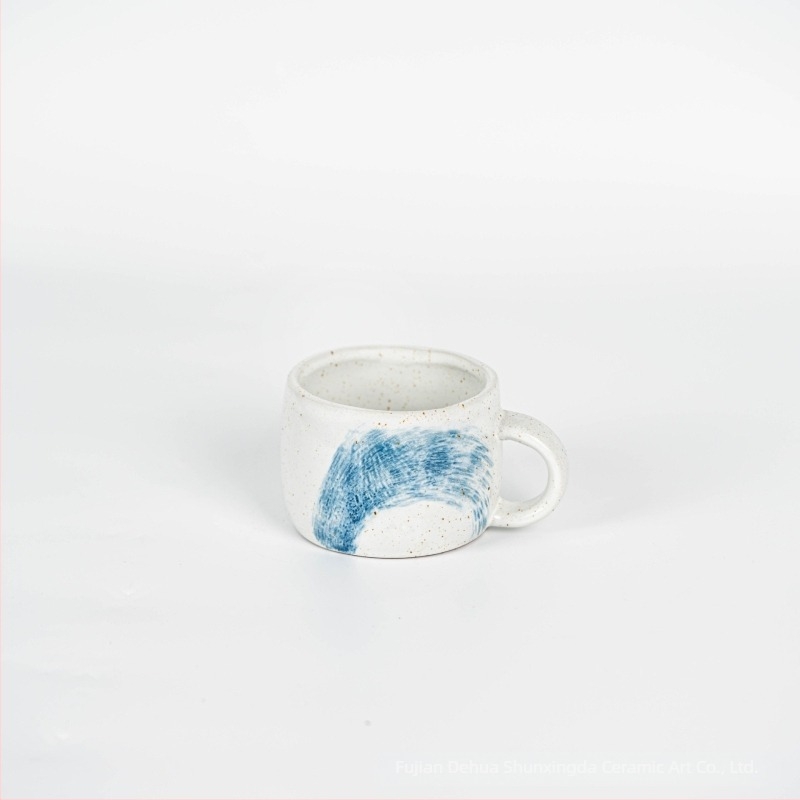 Set cești de cafea cu farfurioară în stil franțuzesc, ceașcă ceramică pentru latte, design modern minimalist, ceașcă de înaltă calitate