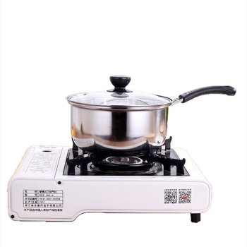 Oală din oțel inoxidabil cu capac, pereți groși, compactă pentru porție unică, oală rotativă pentru tăiței instant, lapte și hot pot, compatibilă cu plita cu inducție, utilizare comercială