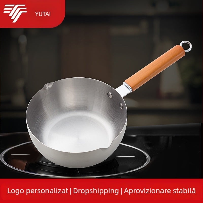 Oală pentru lapte pentru copii, din oțel inox, stil japonez, oală mică, multifuncțională pentru tăiței și hrana bebelușilor