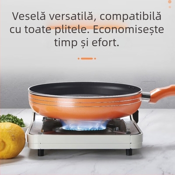 Jiuyang tigaie antiaderentă pentru prăjit, pe plită cu inducție, vas multifuncțional fără capac
