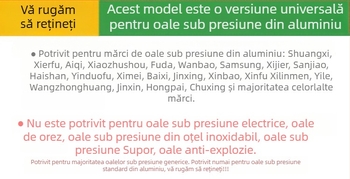 Supapă universală de limitare a presiunii pentru oală sub presiune, cap de evacuare a presiunii 80 kPa
