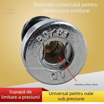 Supapă universală de limitare a presiunii pentru oală sub presiune, cap de evacuare a presiunii 80 kPa