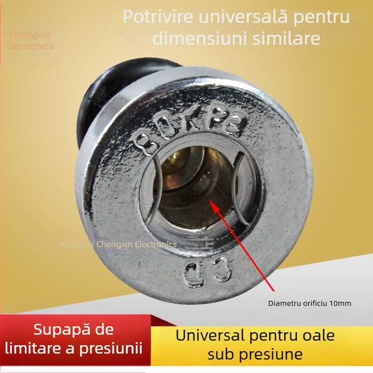 Supapă universală de limitare a presiunii pentru oală sub presiune, cap de evacuare a presiunii 80 kPa