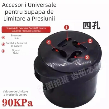 Accesorii pentru oală electrică sub presiune: set de valve cu limitator de presiune, supapă de evacuare și supapă de siguranță, model CYSB50YCW10D-100