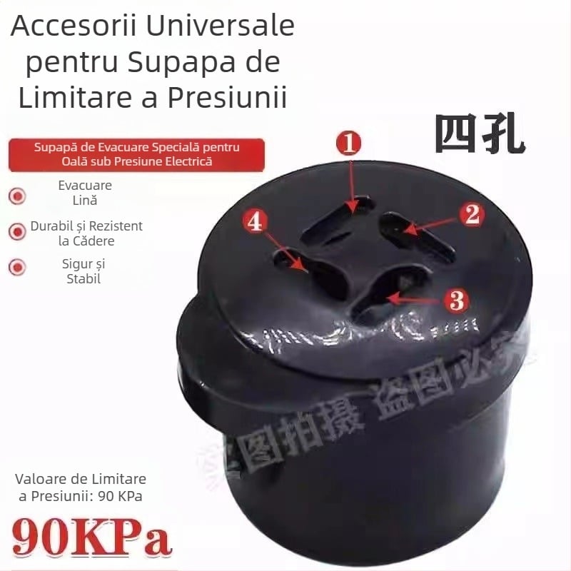 Accesorii pentru oală electrică sub presiune: set de valve cu limitator de presiune, supapă de evacuare și supapă de siguranță, model CYSB50YCW10D-100