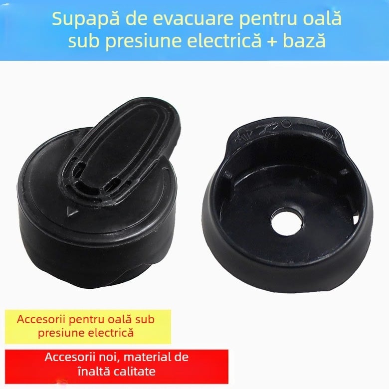 Set de valve de aer și evacuare pentru oală electrică sub presiune, bază de supapă limitatoare de presiune, tavă neagră