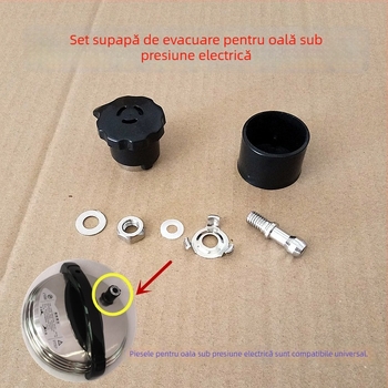 Set de valve de evacuare pentru oală electrică sub presiune – include supapă de eliberare a presiunii, supapă de limitare a presiunii, garnitura ventilului, mic inel de cauciuc, raft invers