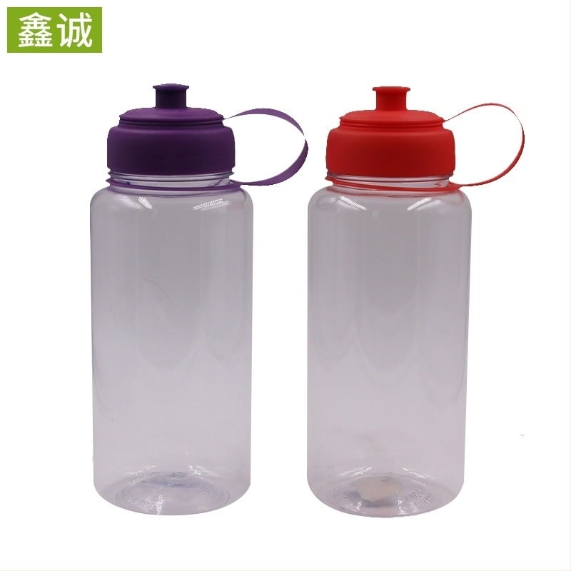 Sticlă sport din Tritan, rezistentă la șocuri, 1000 ml, borcan portabil pentru exterior, capac placat personalizabil