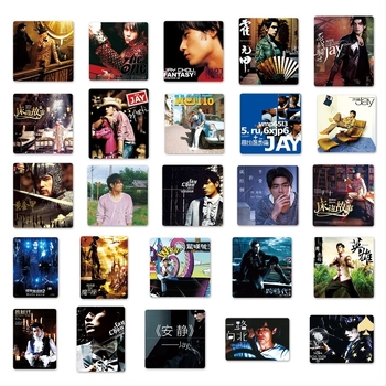 50 autocolante cu desene Jay Chou pentru bagaje, autocolante grafitti impermeabile pentru scuter, laptop, tabletă și sticlă de apă.