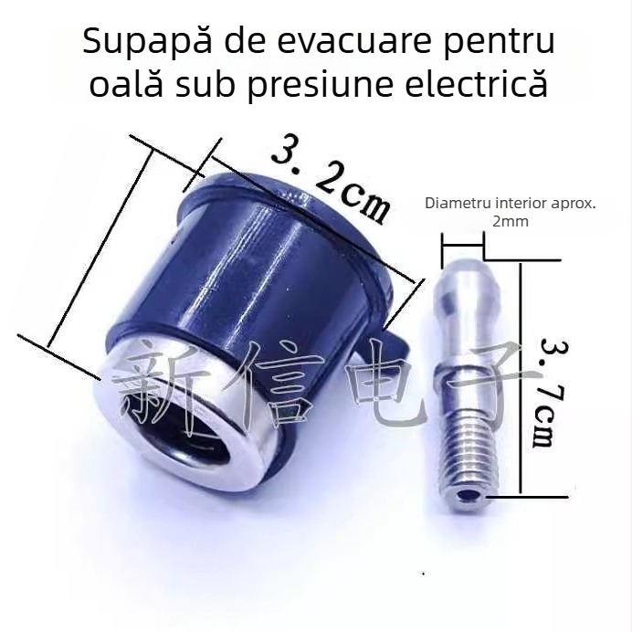Supapă de eliberare a presiunii pentru oală electrică sub presiune, supapă de evacuare, limitare a presiunii, siguranță, aburi și reducere, cu țeavă de evacuare din oțel