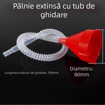 Dispozitiv de alimentare din plastic cu țeavă lungă pentru motociclete și autoturisme, furtun extins, alimentare fără atingere