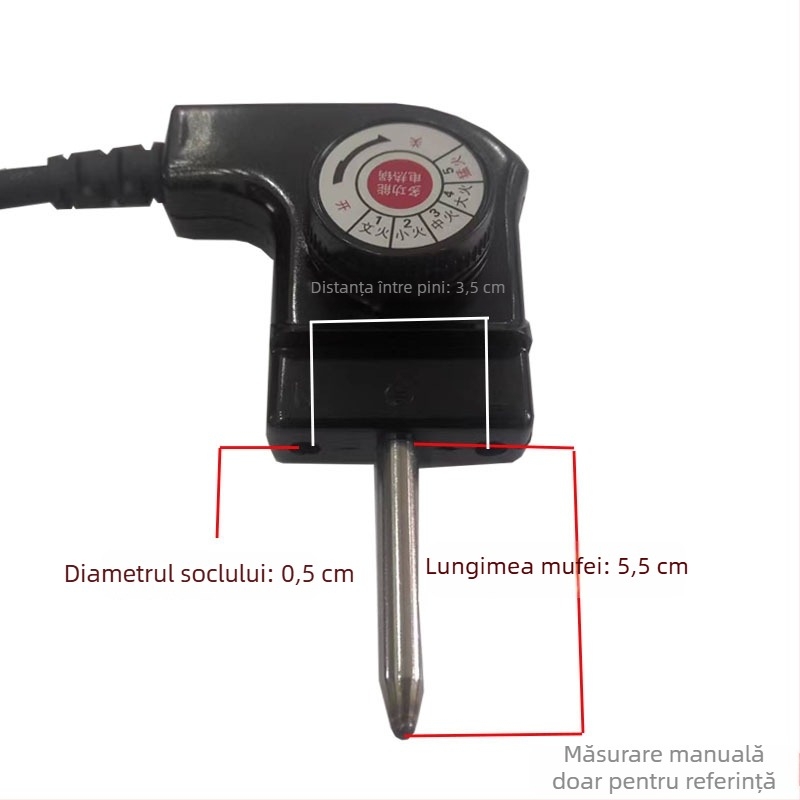 Linie de reglaj a temperaturii pentru oală electrică în stil coreean, cablu de alimentare din cupru pur, cablu de conectare încorporat