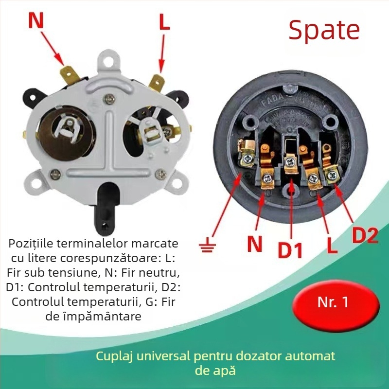 Bază de alimentare automată pentru fierbător cu termostat, cuplaj universal pentru fierbător și întrerupător de control al temperaturii