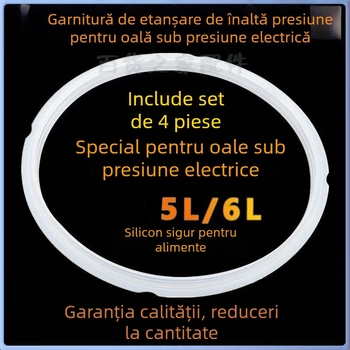 Set de garnituri pentru oală electrică sub presiune de 5 L – inel etanș 22 cm din silicon și inel etanș 22 cm din cauciuc