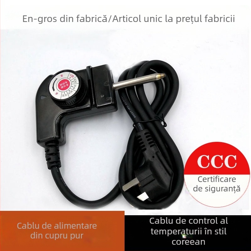 Cablu de control al temperaturii pentru oală electrică în stil coreean, cablu universal de alimentare, 1,5 m, plug-in, multifuncțional
