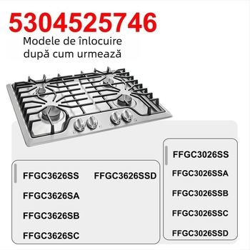 Versiune îmbunătățită 5304525746 – buton de comutare pentru aragaz cu gaz, accesorii pentru grătar și bucătărie