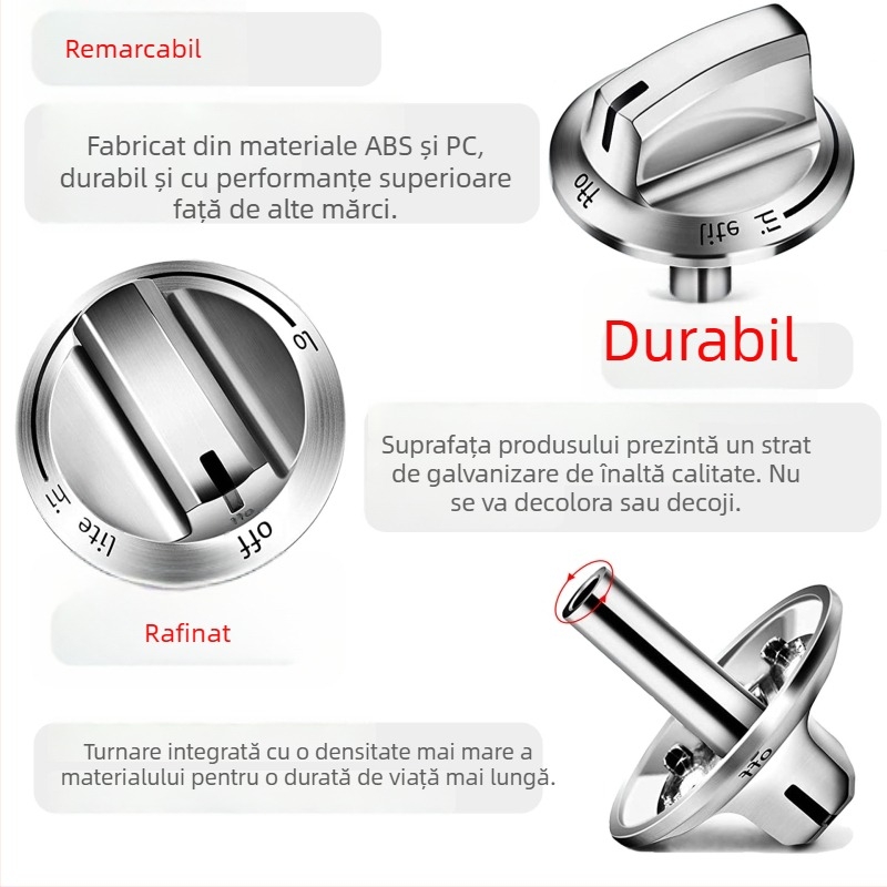 Versiune îmbunătățită 5304525746 – buton de comutare pentru aragaz cu gaz, accesorii pentru grătar și bucătărie