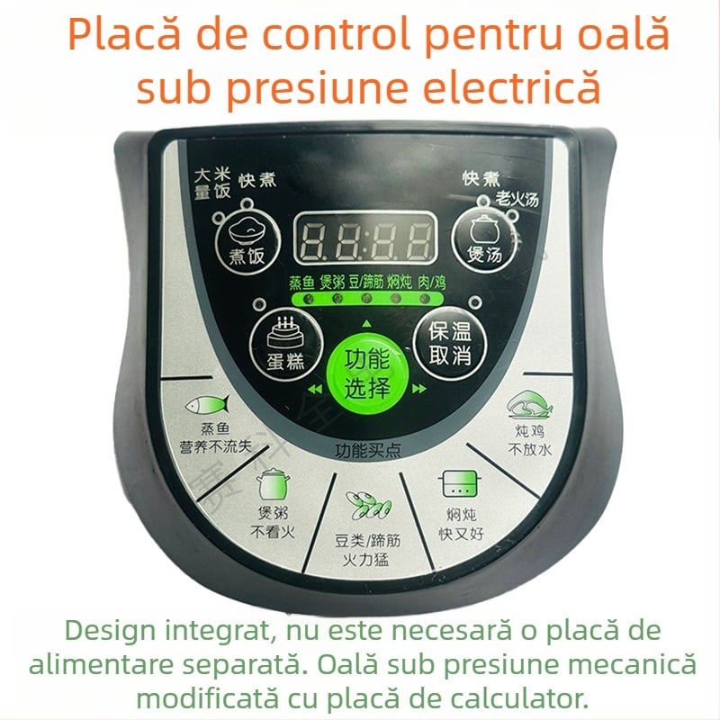 Placă de control nouă pentru oală electrică sub presiune, hemisferică, roșie cu simbolul fericirii duble, triunghiulară — integrată universal pentru reparații