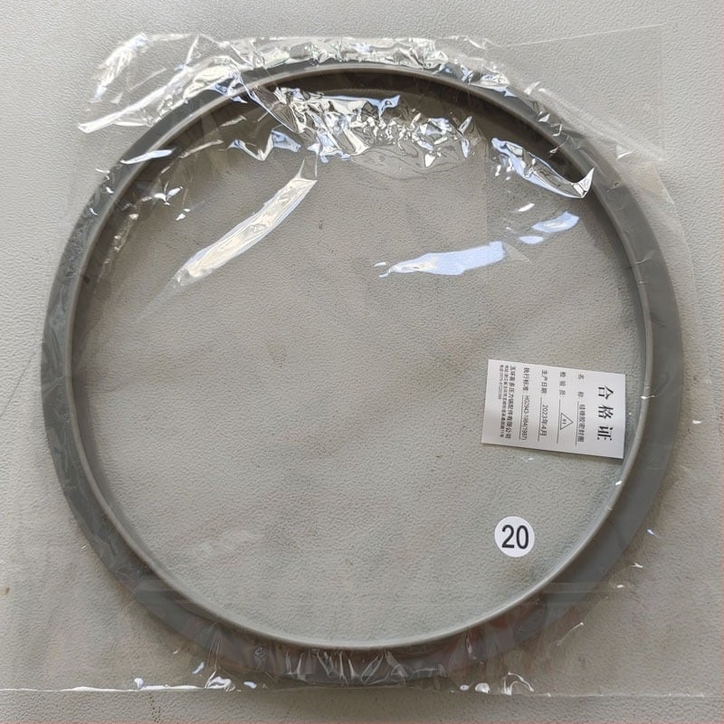 SF inel de etanșare pentru oală sub presiune, oțel inoxidabil, 20 cm, inel gri, inel din piele și inel din silicon cauciucat – accesorii pentru oală sub presiune