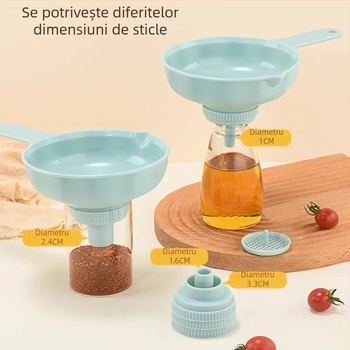 Pâlnie multifuncțională 7 în 1 pentru alimente, ulei de arahide, filtrare a sedimentelor uleioase, băuturi și separare alcoolică