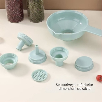 Pâlnie multifuncțională 7 în 1 pentru alimente, ulei de arahide, filtrare a sedimentelor uleioase, băuturi și separare alcoolică