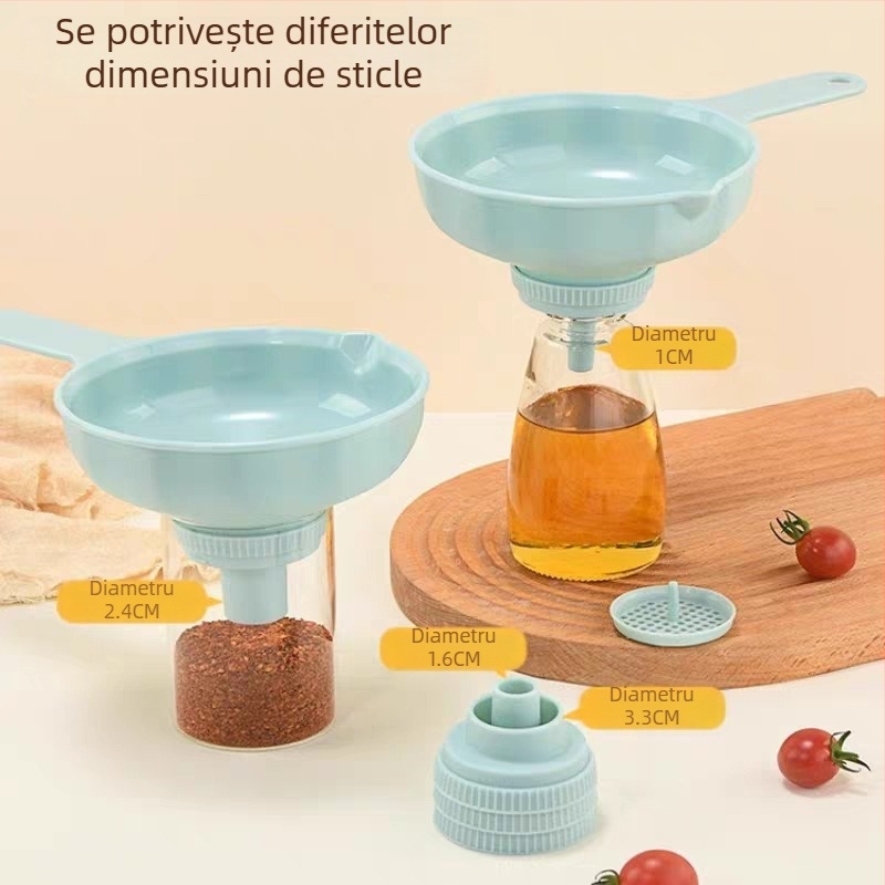 Pâlnie multifuncțională 7 în 1 pentru alimente, ulei de arahide, filtrare a sedimentelor uleioase, băuturi și separare alcoolică