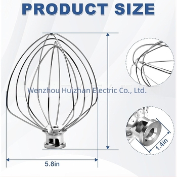 KN256WW Accesoriu din oțel inoxidabil pentru bătut ouă pentru KitchenAid 6QT mixer cu ridicare a bolului